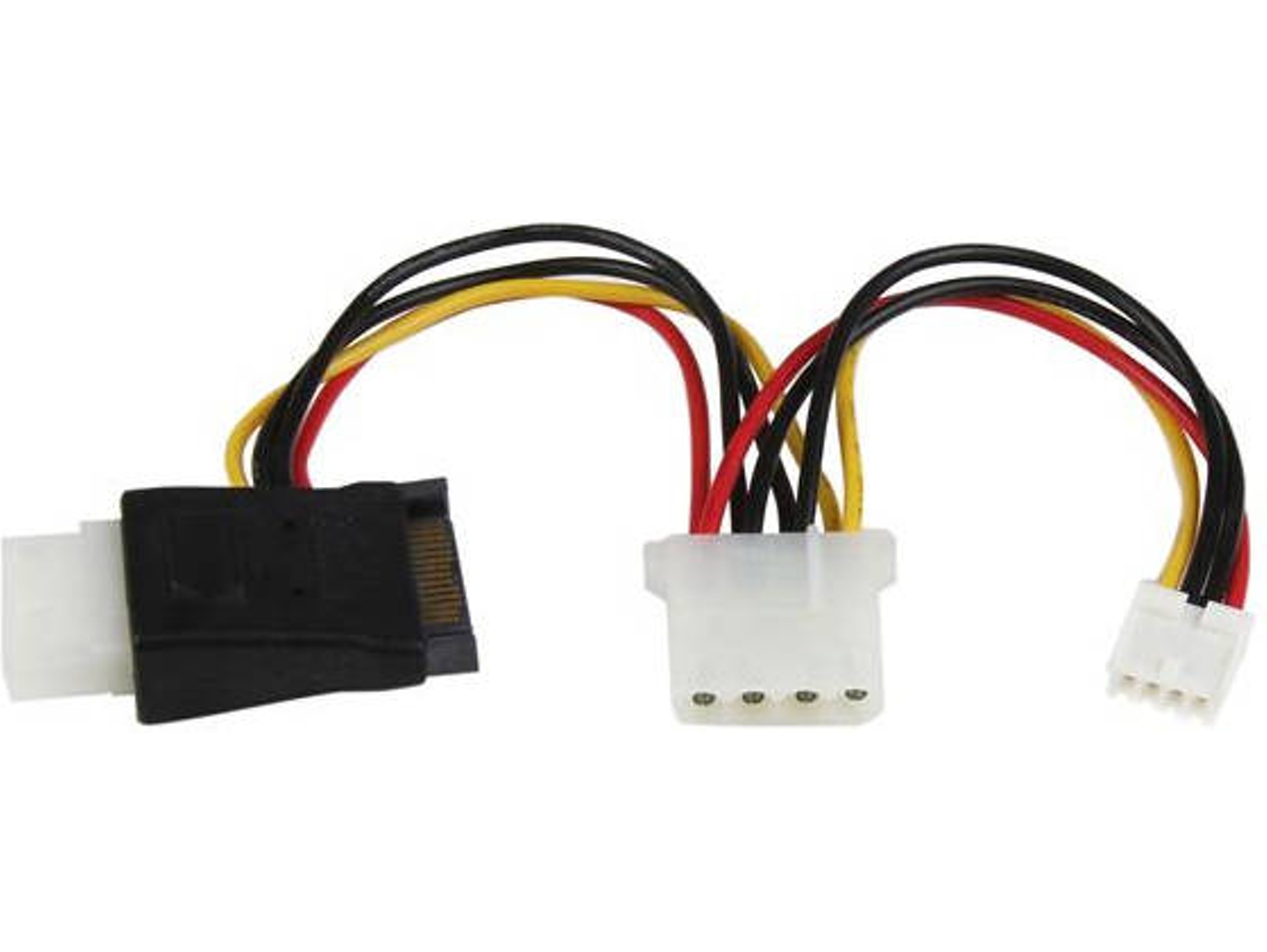 Cable de Datos STARTECH Adaptador de Cable de Datos de Alimentación LP4 a SATA con Alimentación Floppy