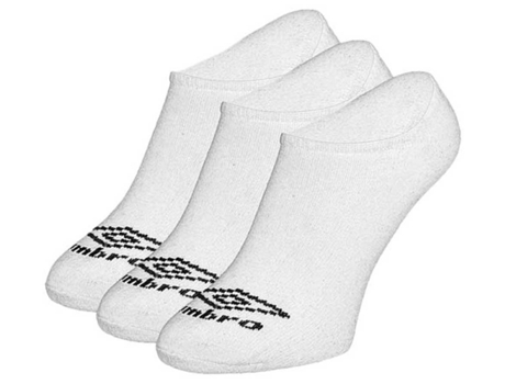 Calcetines para Hombre UMBRO Low Liner 3 Pares Blanco para Fútbol (L)