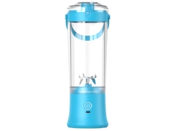 Mezclador Smoothie Portátil, 600 Ml, Usb Recargable, Batería De 4000 Mah, 31,7 X 9,9 X 9,9 Cm, Azul