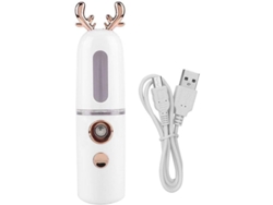 Vaporizador Facial Nanoiónico Portátil: Mini Vaporizador Facial Para Uso Doméstico, Con Un Bonito Diseño De Ciervo Y Modos De Agua Caliente Y Fría.