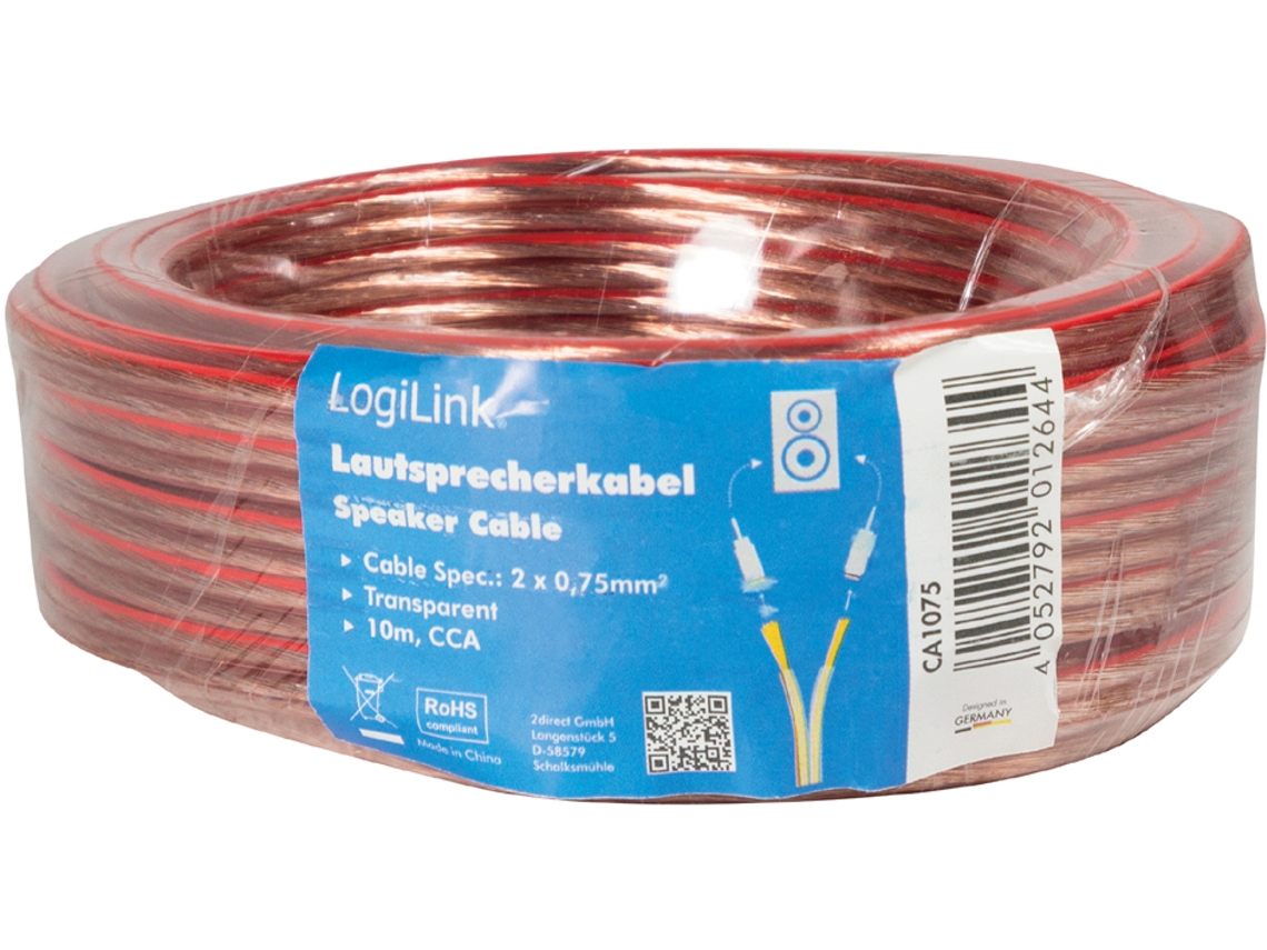 Cable de Altavoz LOGILINK 2 X 2,50 Mm² 50 M
