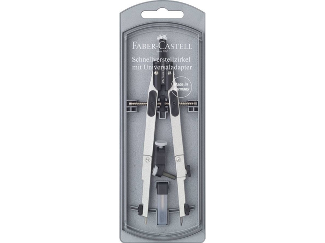 Compás FABER-CASTELL Inox (Negro)