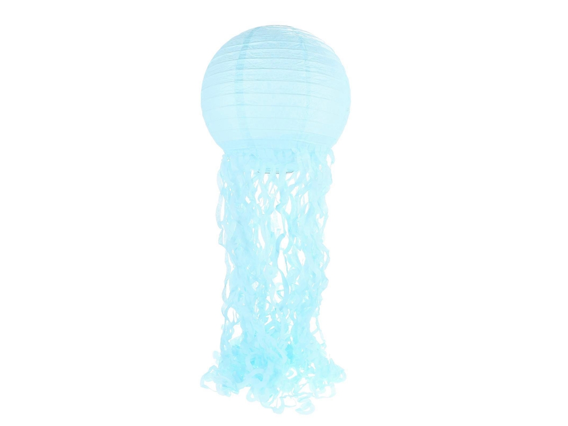 Farol con forma de medusa para fiestas de cumpleaños y decoración del hogar, diseño sencillo en azul, 1 unidad, Rosewell