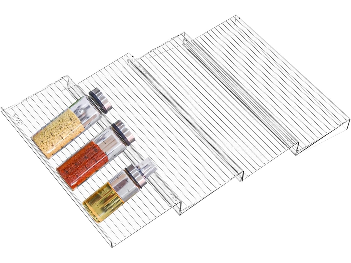Organizador De Especias Para Cajón De Cocina - Bandeja Organizadora De Especias Juego De 4 Bandejas Extensibles Para