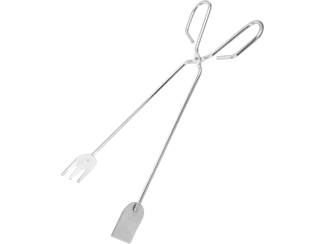 Pinzas Para Leña Inoomp, Pinzas De Hierro Para Leña, 31 Cm De Largo, Mango Antideslizante, Pinzas Para Leña Para