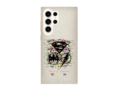 Funda Oficial Dc Comics Liga La Justicia Símbolos Píxeles Warner Bros Ultra Compostable para Samsung Galaxy S23 Ultra PHONECASES3D