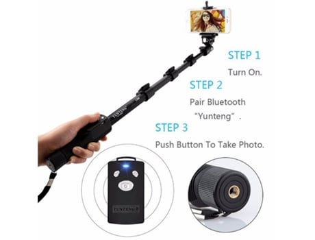 Selfie Sticks Handheld Monopod Phone Holder Bluetooth Shutter para cámara GoPro 1288