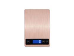 Báscula de cocina USB para uso doméstico, pesaje preciso de alimentos, especificaciones 10 kg/1 g Mdug (oro rosa)