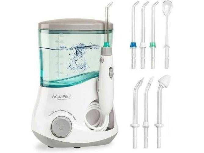 Irrigador Dental Y nasal aquapik 100 7 boquillas en el incluye recomendado por dentistas todo profesional con multifuncionales 10 niveles potencia capacidad 600ml mundial. ideal para