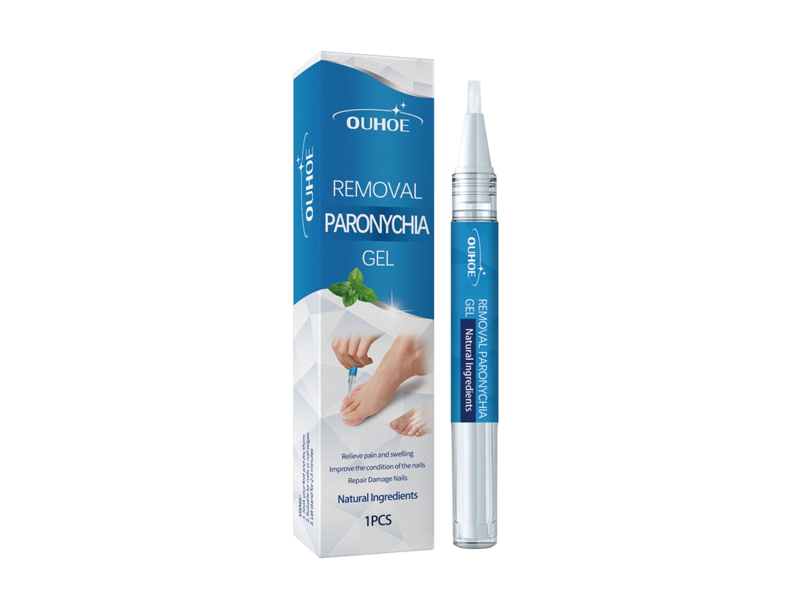 Gel reparador de onicomicosis Ouhoe, lápiz para el cuidado de uñas engrosadas, lápiz blanqueador