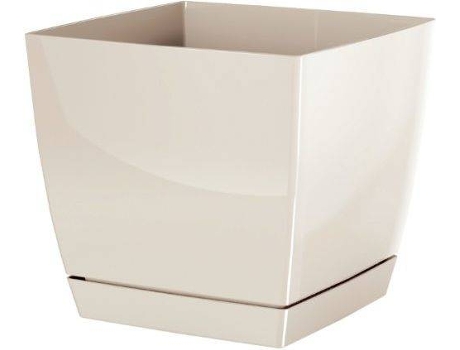 Maceta PROSPERPLAST Coubi Square P (Beis - 24 x 24 x 22 cm)
