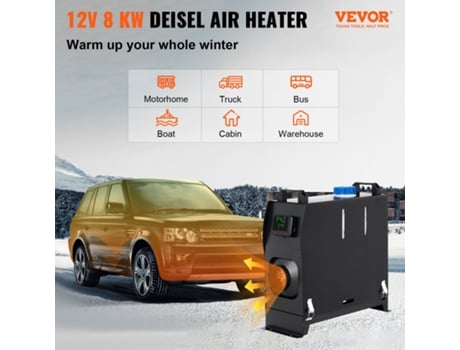 Calentador de aire diésel Calentador de estacionamiento 12V 8Kw Un orificio VEVOR