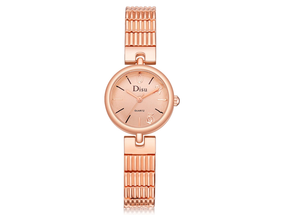 Relógio Analógico De Pulso Quartz Feminino Gaiety Com Pulseira De Pu E Mostrador De Flores Coração Romântico (azul)