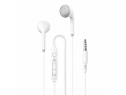 Auriculares Com Fio E Microfone Integrado Jack 3.5mm Accetel Ep2410 Branco