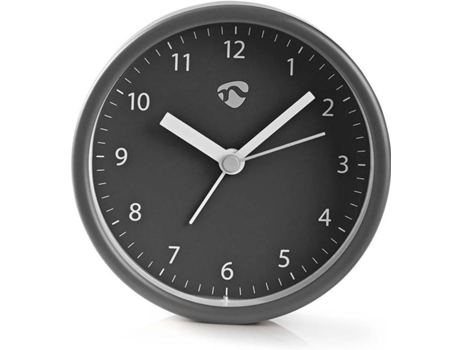 Despertador NEDIS CLDK006GY (Gris - Analógico - Función Snooze - Pilas)