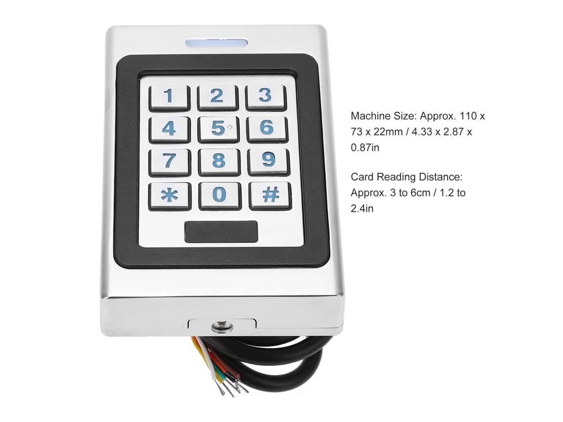 Tarjeta Con Teclado Ip67 Resistente Al Agua Y Al Polvo Con Botón De Entrada De Teclas De 125 Khz Brilvibera_gsg