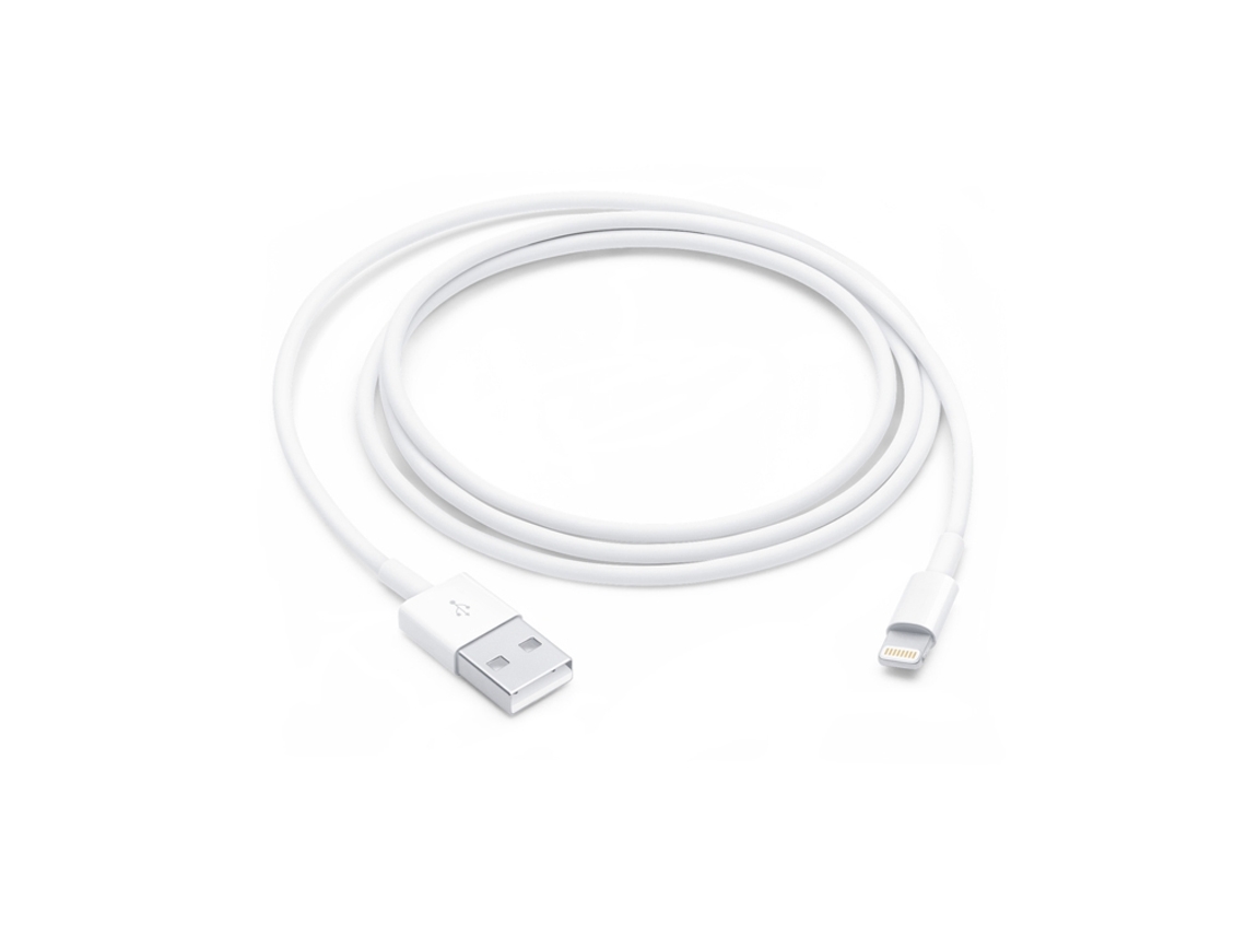 APPLE Cable de carga y sincronización Lightning a USB-A 2.0 1 m Blanco
