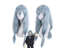 Peluca De Cosplay Mahito Jujutsu Kaisen, Azul-claro Larga Con Trenzas Dobles, Ideal Para Fiestas, Convenciones Y Eventos De Anime