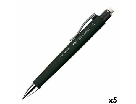 Portaminas FABER-CASTELL poly matic Negro 0,7 mm (5 unidades)