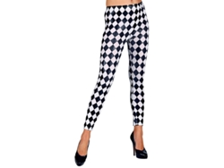 Accesorio WIDMANN Leggings Losango Negra y Blanca Feminina