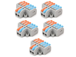 2026as-5 Piezas Conector De Tuerca De Palanca Compacto Para Cable Duro/suave 250v/4kv 32a Empalme Rápido