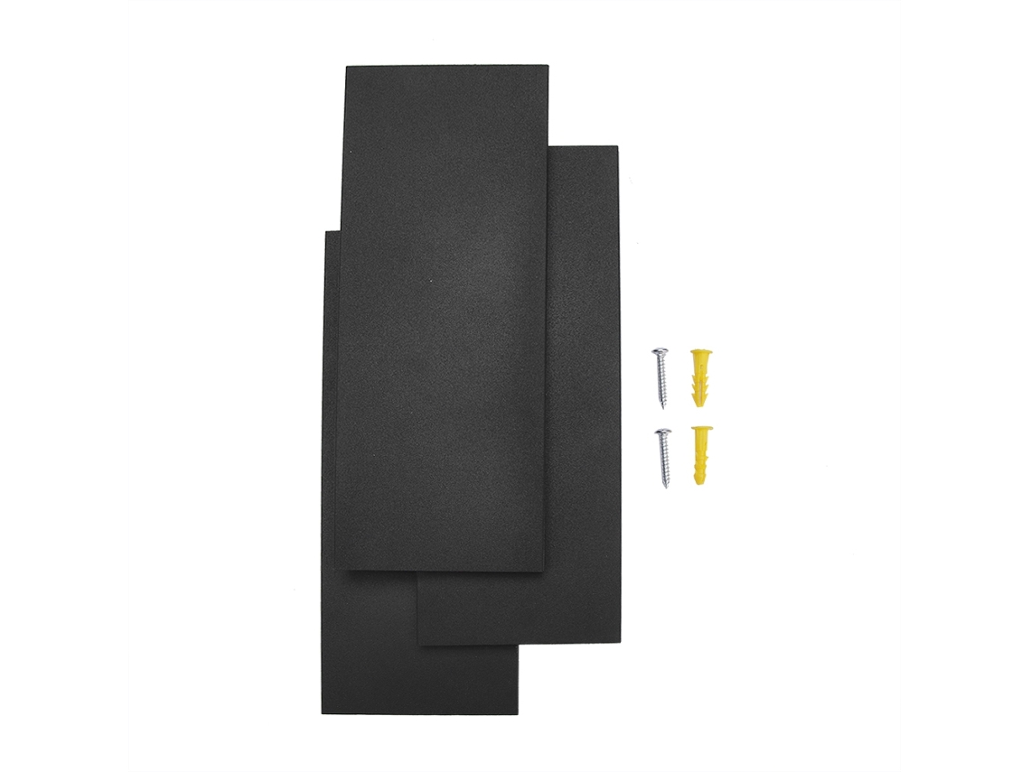 Yncm2026-lámpara De Pared Led Moderna 12w Caliente Blanca Para Dormitorio Decorativa De Pared Negro