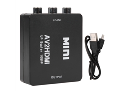 Convertidor de video de alta definición Mini AV a HDMI con salida 1080p 60Hz con cable USB, adaptador AV HDMI Otros