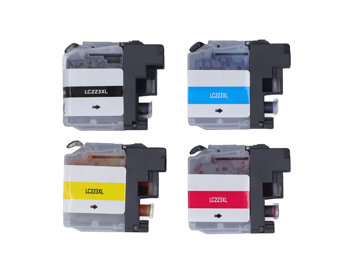 Cartuchos De Tinta Para Impresora Lc223xl Bk C M Y 4pcs Desechables Colorfast