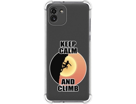 Carcasa para Samsung Galaxy A03 TUMUNDOSMARTPHONE Dibujos Antigolpes Mujer Escalada Multicolor