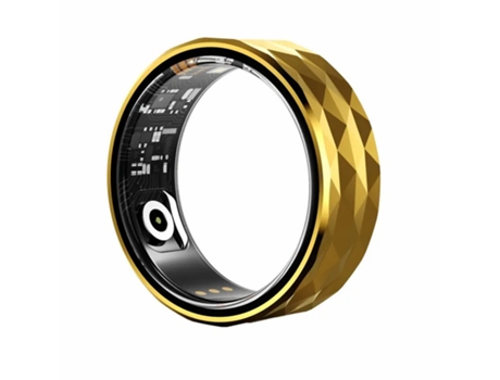 Smart Ring Fitness Tracker Conexión inalámbrica Carga USB Varios tamaños para Hombres y Mujeres Oro 20# CHRONUS