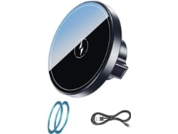 Soporte Para Teléfono Con Carga De 15 W, Cabezal De 17 Mm Y Adaptador Para Montaje En Coche.