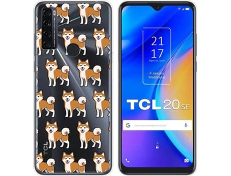 Carcasa TCL 20 SE TUMUNDOSMARTPHONE Dibujos Transparente Perros 08 Multicolor