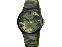 Reloj Con Esfera Circular Grande Impermeable Camuflado Camuflaje Verdeyuysan