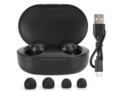 Fones De Ouvido True Wireless A6s Estéreo Hi-fi Bluetooth 5.0 Com Carregador Portátil Para Redmi Preto