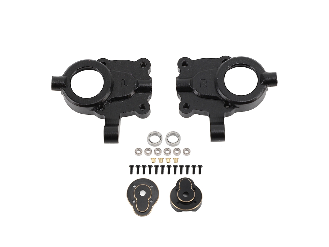 Conjunto De Pesos Para Eje Delantero Rc, Mando Portal, Codo De Dirección, Contrapeso Para Coches Hobbyplus 1/18 4wd Cp18p Negro