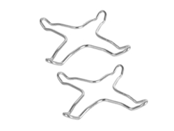 Omni-soportes De Acero Inoxidable Para Cocina De Gas Reductores De Anillo Para Ollas Pequeñas Wok 14x14cm 2 Piezas Plata