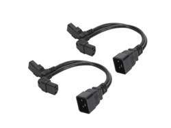 Cabo Divisor Y Iec320 C20 Para 2x C13 0.32m Ofc Pvc Para Impressora Scanner Câmera