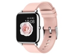 Reloj inteligente Yizhood con monitor de ritmo cardíaco, presión arterial y sueño, compatible con Android e iOS (rosa)