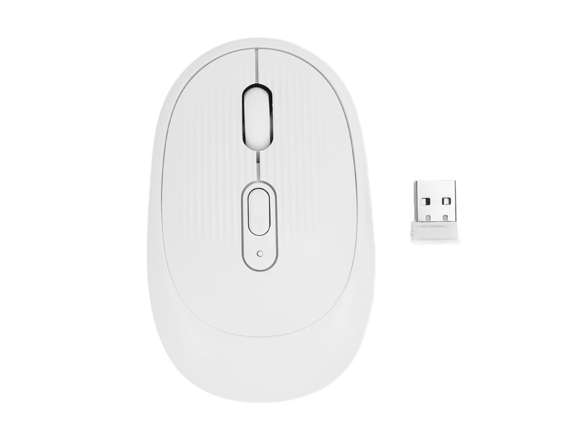 Ratón óptico inalámbrico Baoj-2026novo de 2,4 g, blanco