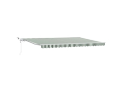 Maison Exclusive - Toldo Retráctil Verde Y 500 X 350 Cm Poliéster Y Metal
