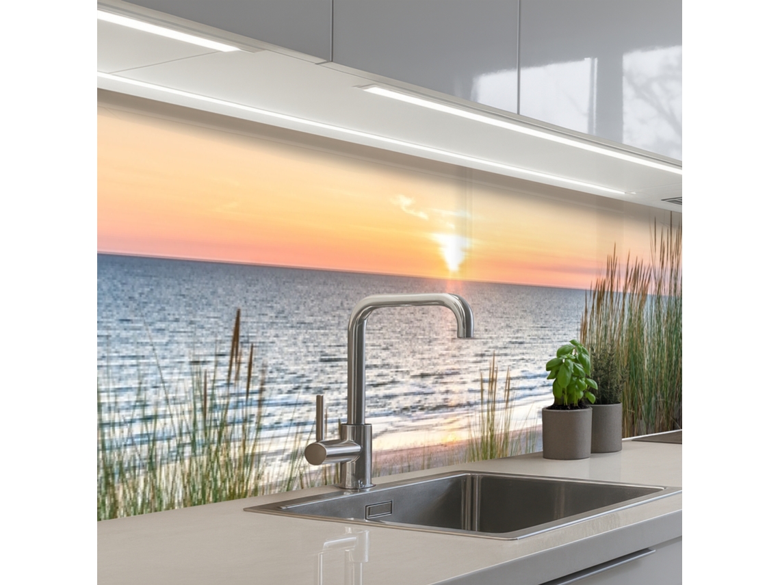 Salpicaderos De Cocina Sol - Naturaleza - Playa 500x60 Cm