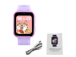 Reloj Inteligente Para Niños Con Dial Personalizado, Juegos, Podómetro Y Cámara. Regalo Para Niños Y Niñas. Morado