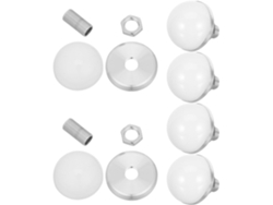 Juego De 6 Tapas Hemisféricas De Plástico Para Bombillas Led De 34 Mm, Ideales Para Lámparas De Baño.