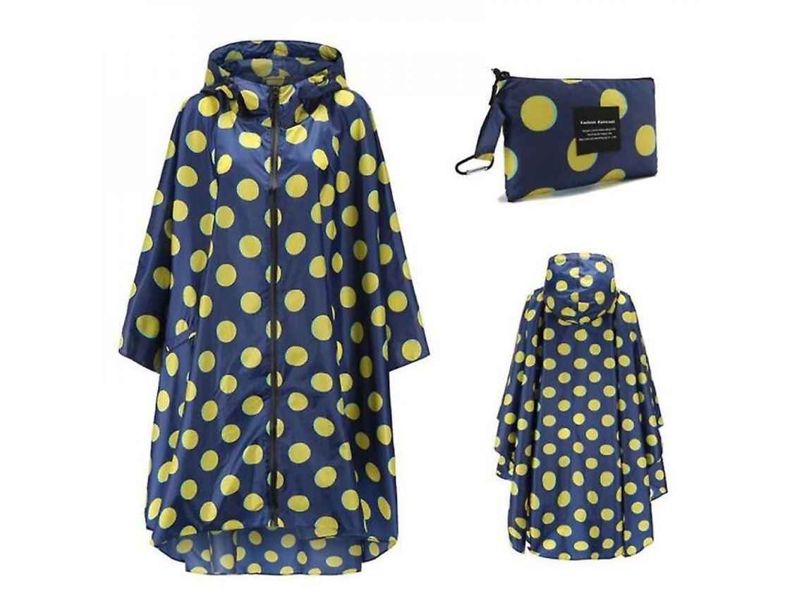 2026-impermeables De Tela Portátiles Para Adultos, Ponchos Reutilizables Con Capucha Y Mangas Ligero Piq Azul Amarillo