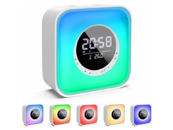 VVJIJILLY Alto Falante Multifuncional, Relógio Noturno Portátil Com Bluetooth E 10 Mudanças De Cor, Luzes Noturnas Atmosféricas, Longa Duração E Iluminação, Exp