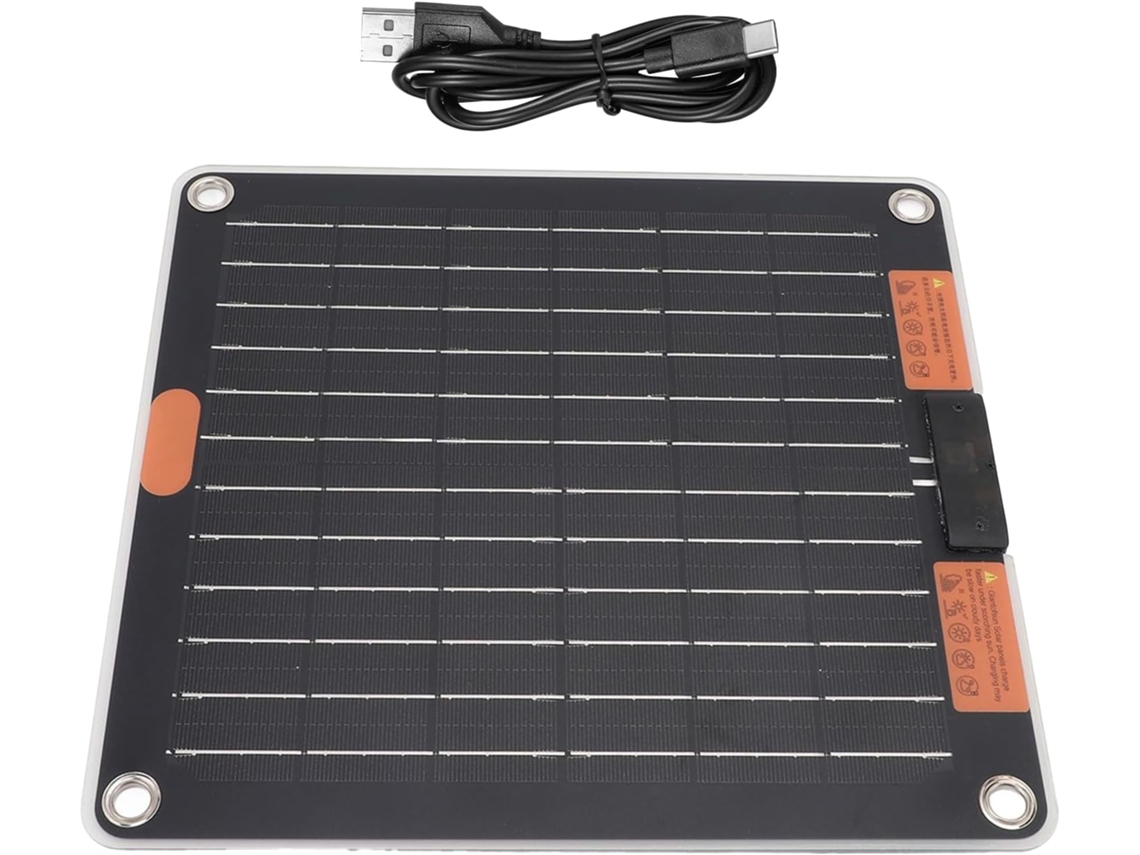 Cargador De Panel Solar Central Plegable De 30 W Con Doble Puerto Usb