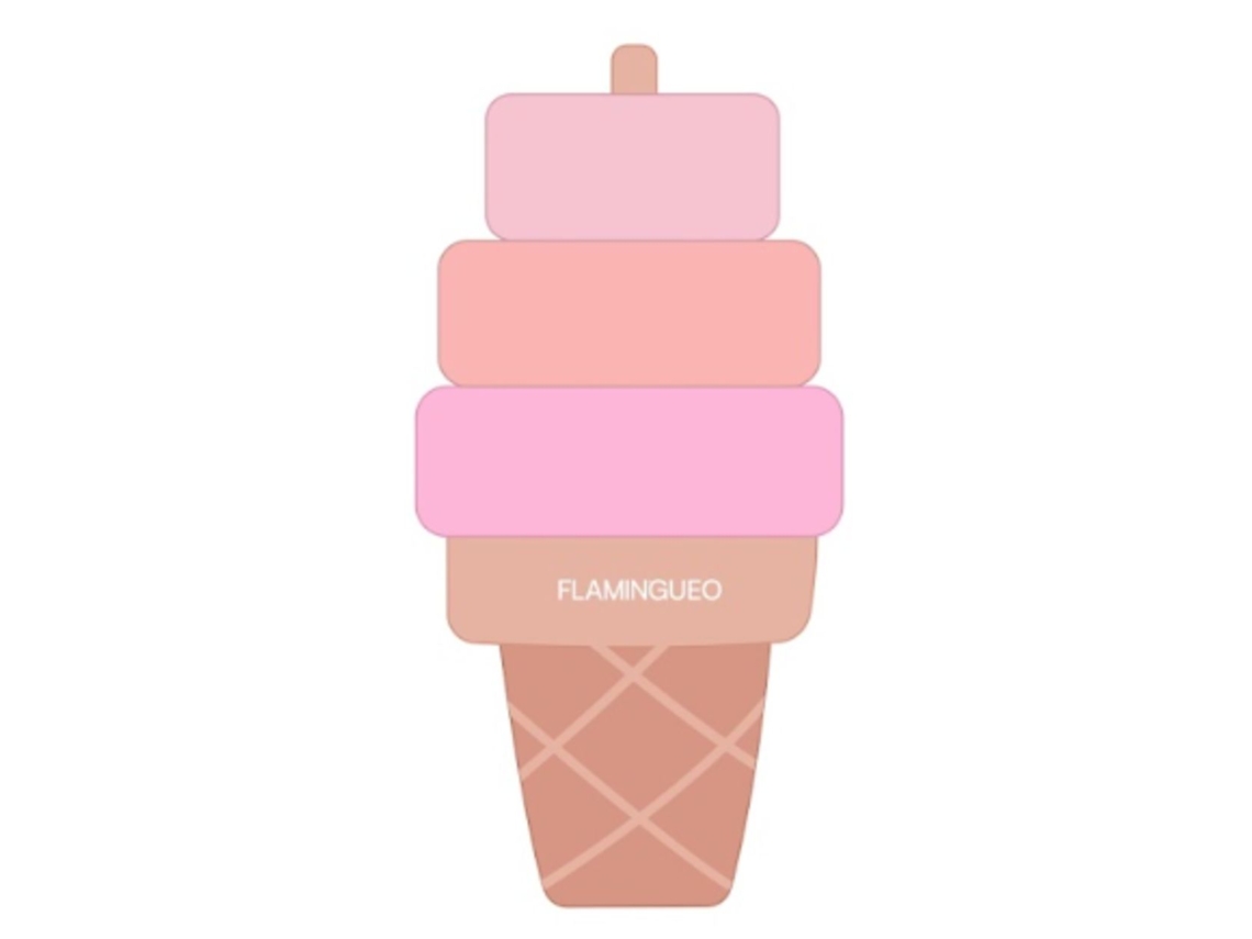 Flamingueo Juego Hinchable Lanzamiento De Anillas Helado Pvc Azul