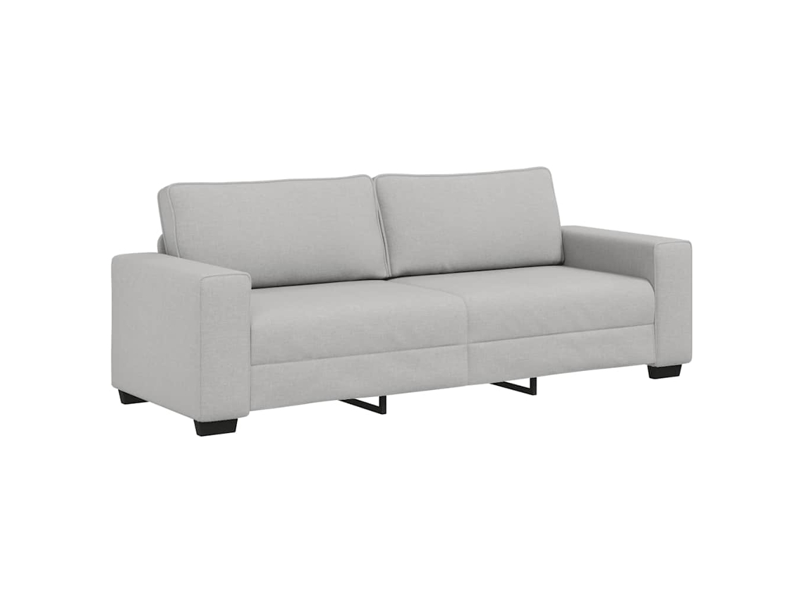Maison Exclusive - Sofá De 3 Plazas Color Gris Nube, 220x77x82 Cm, De Tela
