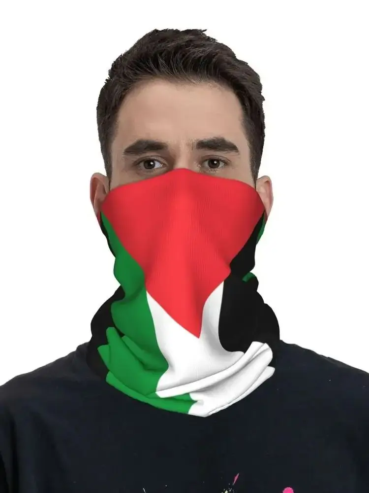 (20x25cm, 1 Pieza) Pañuelo/calentador De Cuello Con Estampado De La Bandera Palestina