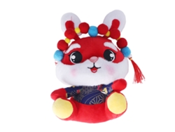 Walshlxq Peluche exquisito para niños y adultos, hermoso juguete de Año Nuevo, decoración para el hogar 7.9 pulgadas